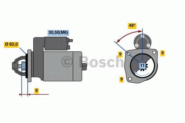 starter 0 001 148 003 BOSCH - Demaror / electromotor