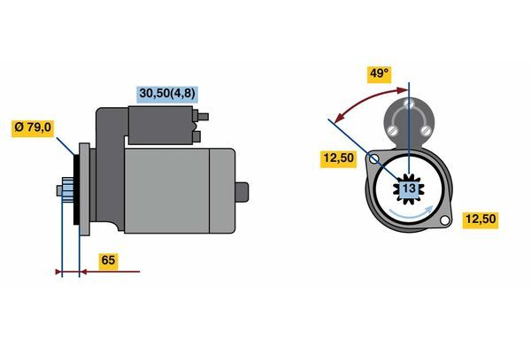 starter 0 001 153 009 BOSCH - Demaror / electromotor starter 0 001 153 009 BOSCH - Demaror / electromotor