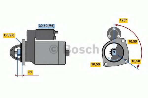 starter 0 001 231 033 BOSCH - Demaror / electromotor starter 0 001 231 033 BOSCH - Demaror / electromotor