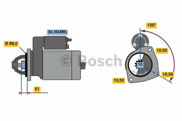 starter 0 001 263 024 BOSCH - Demaror / electromotor starter 0 001 263 024 BOSCH - Demaror / electromotor