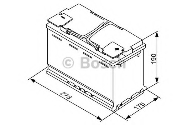 Baterie de pornire 0 092 S60 080 BOSCH - Acumulator Baterie de pornire 0 092 S60 080 BOSCH - Acumulator