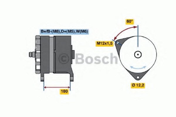 Generator / Alternator 0 120 689 557 BOSCH - Generator /alternator / elemente
