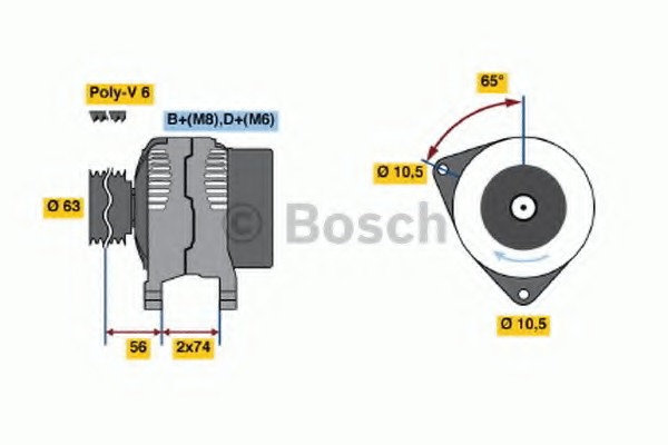 Generator / Alternator 0 123 310 006 BOSCH - Generator /alternator / elemente