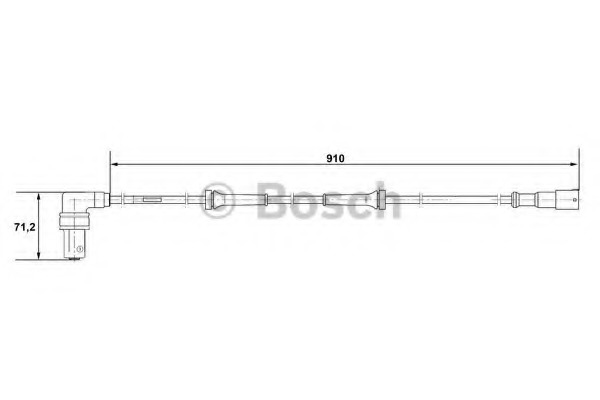 senzor,turatie roata 0 265 001 057 BOSCH - Control al dinamicii de rulare senzor,turatie roata 0 265 001 057 BOSCH - Control al dinamicii de rulare