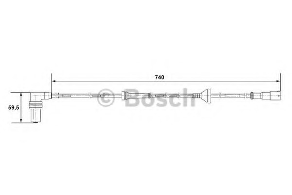senzor,turatie roata 0 265 001 059 BOSCH - Control al dinamicii de rulare senzor,turatie roata 0 265 001 059 BOSCH - Control al dinamicii de rulare