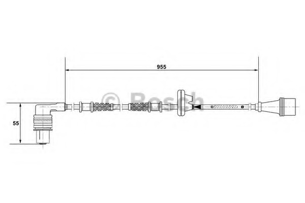 senzor,turatie roata 0 265 001 286 BOSCH - Control al dinamicii de rulare