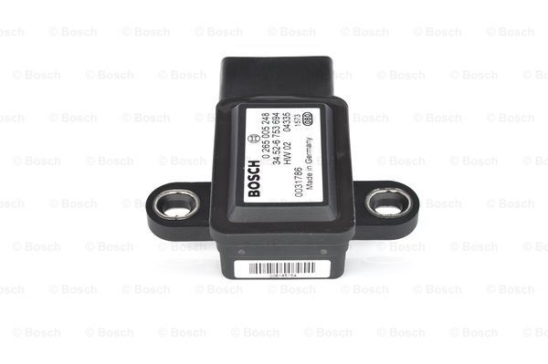 senzor,acceleratie transversala / Senzor, acceleratie longitudinala/transversala 0 265 005 248 BOSCH - Control al dinamicii de rulare