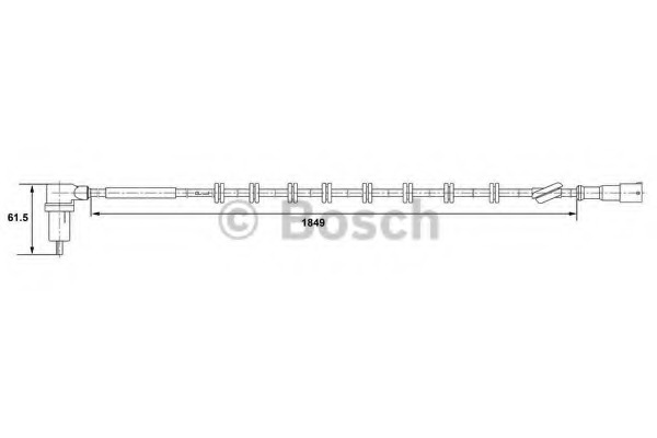 senzor,turatie roata 0 265 006 170 BOSCH - Control al dinamicii de rulare