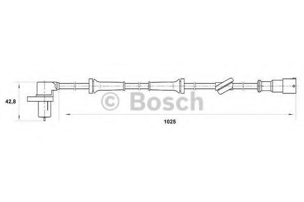 senzor,turatie roata 0 265 006 197 BOSCH - Control al dinamicii de rulare