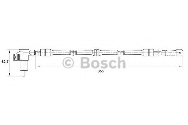 senzor,turatie roata 0 265 006 206 BOSCH - Control al dinamicii de rulare senzor,turatie roata 0 265 006 206 BOSCH - Control al dinamicii de rulare