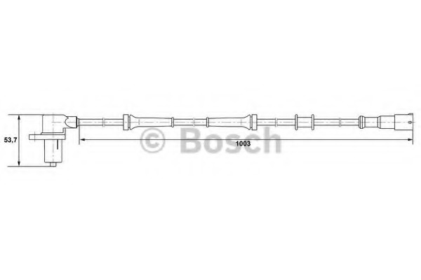 senzor,turatie roata 0 265 006 212 BOSCH - Control al dinamicii de rulare