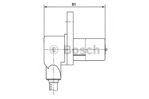 senzor,turatie roata 0 265 006 232 BOSCH - Control al dinamicii de rulare