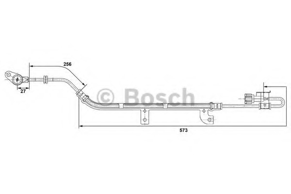 senzor,turatie roata 0 265 006 237 BOSCH - Control al dinamicii de rulare