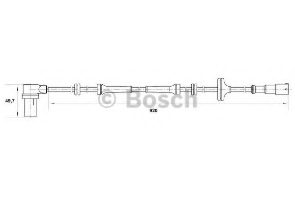 senzor,turatie roata 0 265 006 259 BOSCH - Control al dinamicii de rulare