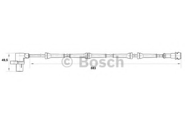 senzor,turatie roata 0 265 006 366 BOSCH - Control al dinamicii de rulare senzor,turatie roata 0 265 006 366 BOSCH - Control al dinamicii de rulare