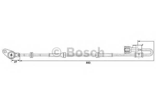 senzor,turatie roata 0 265 006 378 BOSCH - Control al dinamicii de rulare
