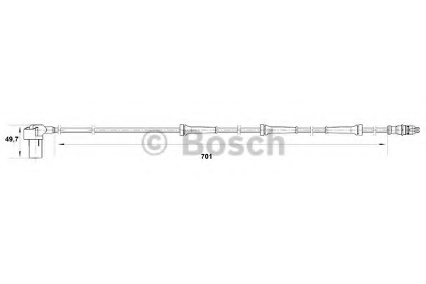 senzor,turatie roata 0 265 006 384 BOSCH - Control al dinamicii de rulare senzor,turatie roata 0 265 006 384 BOSCH - Control al dinamicii de rulare