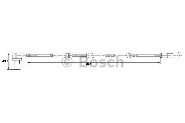senzor,turatie roata 0 265 006 409 BOSCH - Control al dinamicii de rulare senzor,turatie roata 0 265 006 409 BOSCH - Control al dinamicii de rulare