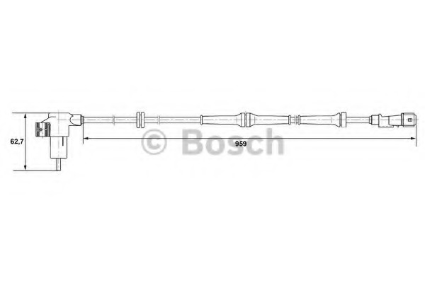 senzor,turatie roata 0 265 006 659 BOSCH - Control al dinamicii de rulare
