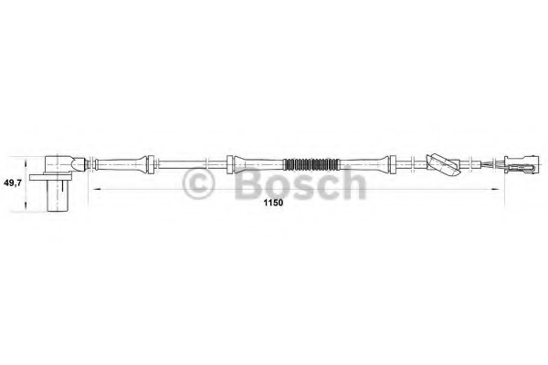 senzor,turatie roata 0 265 006 681 BOSCH - Control al dinamicii de rulare