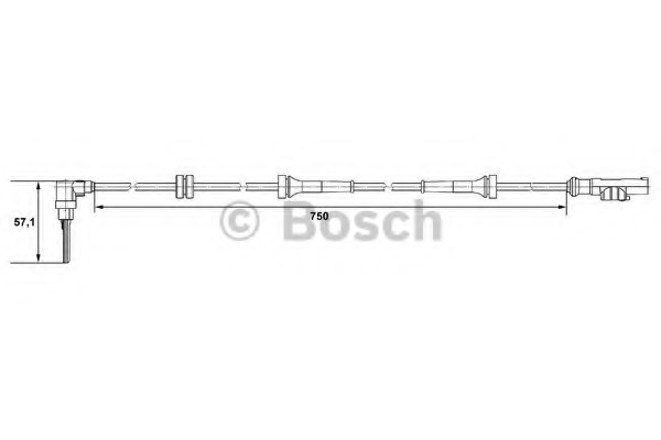 senzor,turatie roata 0 265 007 518 BOSCH - Control al dinamicii de rulare
