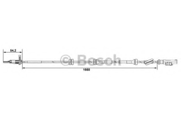 senzor,turatie roata 0 265 007 519 BOSCH - Control al dinamicii de rulare
