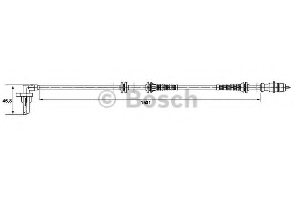 senzor,turatie roata 0 265 007 528 BOSCH - Control al dinamicii de rulare senzor,turatie roata 0 265 007 528 BOSCH - Control al dinamicii de rulare