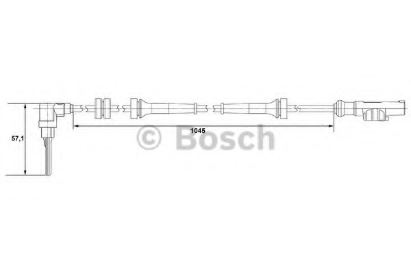 senzor,turatie roata 0 265 007 610 BOSCH - Control al dinamicii de rulare