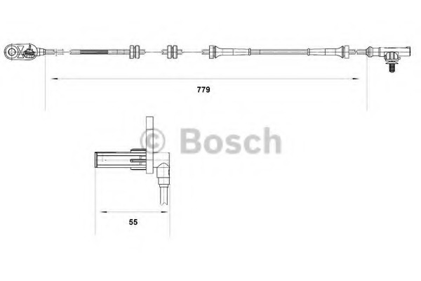 senzor,turatie roata 0 265 007 633 BOSCH - Control al dinamicii de rulare senzor,turatie roata 0 265 007 633 BOSCH - Control al dinamicii de rulare