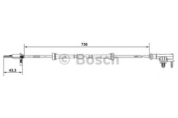 senzor,turatie roata 0 265 007 637 BOSCH - Control al dinamicii de rulare senzor,turatie roata 0 265 007 637 BOSCH - Control al dinamicii de rulare