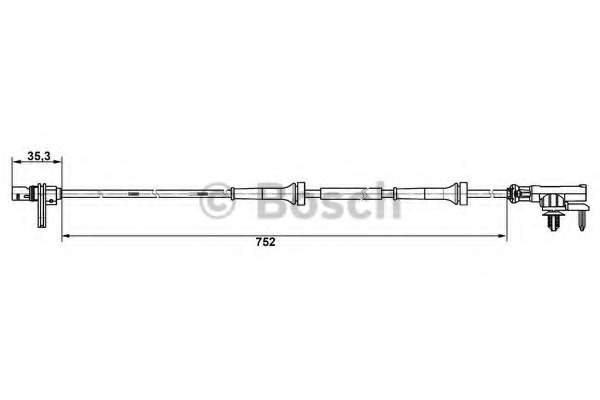 senzor,turatie roata 0 265 007 638 BOSCH - Control al dinamicii de rulare senzor,turatie roata 0 265 007 638 BOSCH - Control al dinamicii de rulare