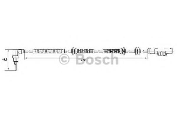 senzor,turatie roata 0 265 007 671 BOSCH - Control al dinamicii de rulare senzor,turatie roata 0 265 007 671 BOSCH - Control al dinamicii de rulare