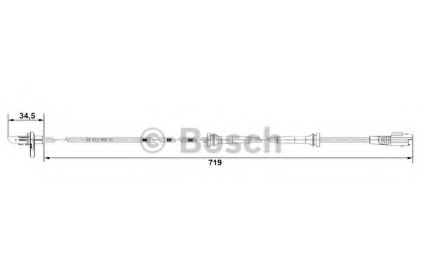 senzor,turatie roata 0 265 007 707 BOSCH - Control al dinamicii de rulare senzor,turatie roata 0 265 007 707 BOSCH - Control al dinamicii de rulare