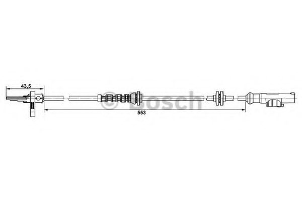 senzor,turatie roata 0 265 007 896 BOSCH - Control al dinamicii de rulare senzor,turatie roata 0 265 007 896 BOSCH - Control al dinamicii de rulare
