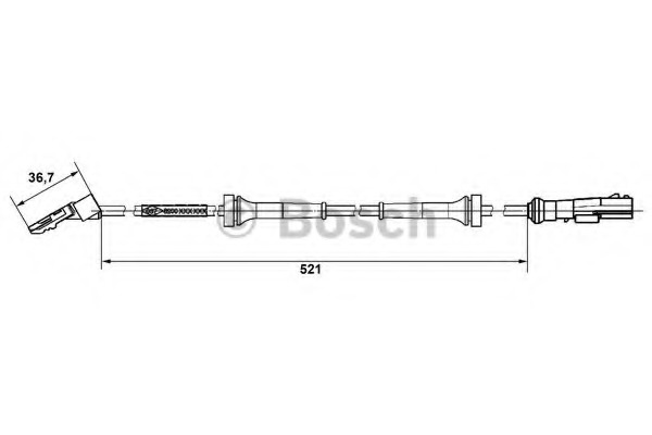 senzor,turatie roata 0 265 007 937 BOSCH - Control al dinamicii de rulare senzor,turatie roata 0 265 007 937 BOSCH - Control al dinamicii de rulare