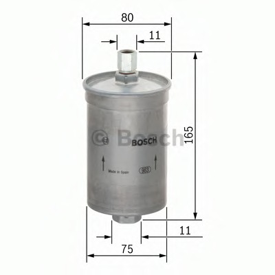 filtru combustibil 0 450 905 281 BOSCH - Filtru combustibil/carcasa filtru combustibil 0 450 905 281 BOSCH - Filtru combustibil/carcasa