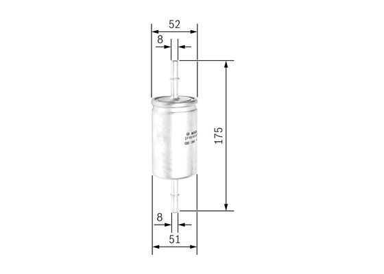 filtru combustibil 0 450 905 939 BOSCH - Filtru combustibil/carcasa