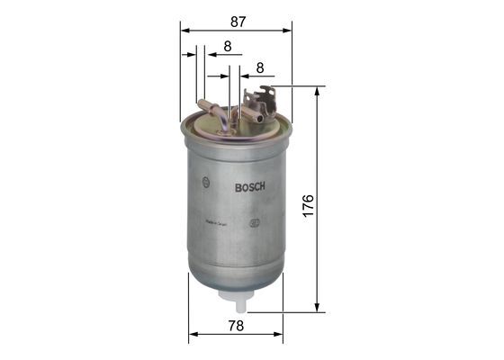 filtru combustibil 0 450 906 267 BOSCH - Filtru combustibil/carcasa filtru combustibil 0 450 906 267 BOSCH - Filtru combustibil/carcasa