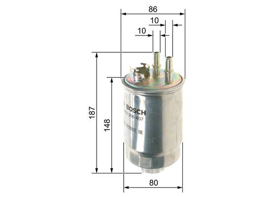 filtru combustibil 0 450 906 407 BOSCH - Filtru combustibil/carcasa filtru combustibil 0 450 906 407 BOSCH - Filtru combustibil/carcasa