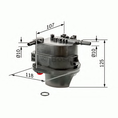 filtru combustibil 0 450 907 007 BOSCH - Filtru combustibil/carcasa filtru combustibil 0 450 907 007 BOSCH - Filtru combustibil/carcasa