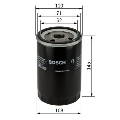 Filtru ulei 0 451 203 201 BOSCH - Ungere Filtru ulei 0 451 203 201 BOSCH - Ungere