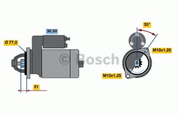 starter 0 986 012 871 BOSCH - Demaror / electromotor