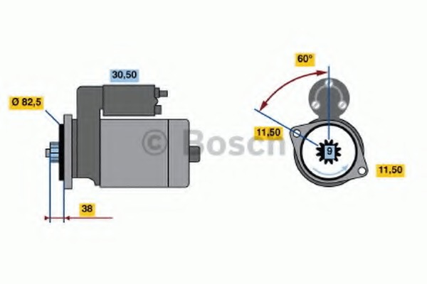 starter 0 986 014 341 BOSCH - Sistem pornire