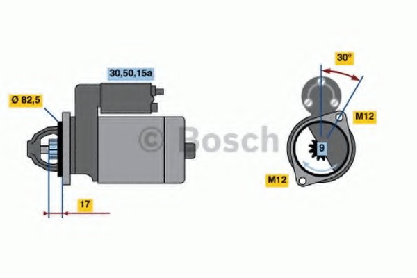 starter 0 986 016 330 BOSCH - Sistem pornire