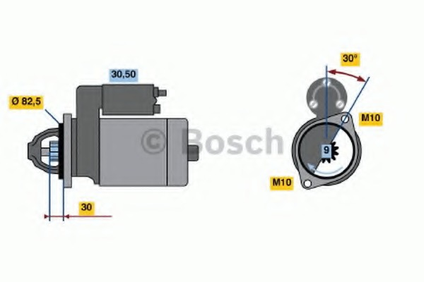 starter 0 986 016 380 BOSCH - Sistem pornire