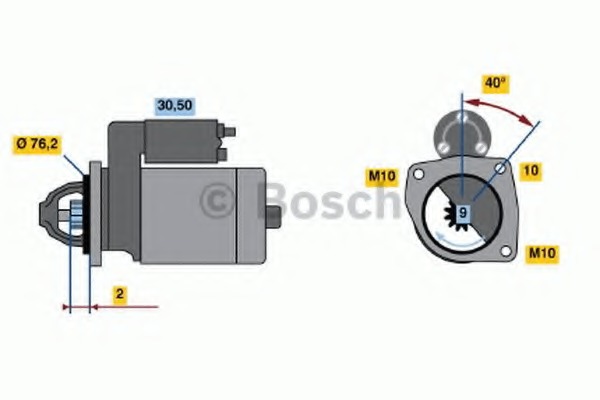 starter 0 986 016 660 BOSCH - Demaror / electromotor