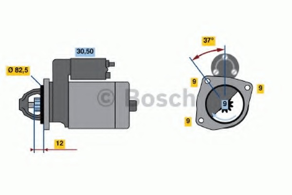 starter 0 986 017 790 BOSCH - Demaror / electromotor