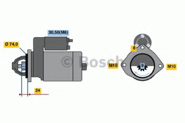 starter 0 986 021 230 BOSCH - Demaror / electromotor starter 0 986 021 230 BOSCH - Demaror / electromotor