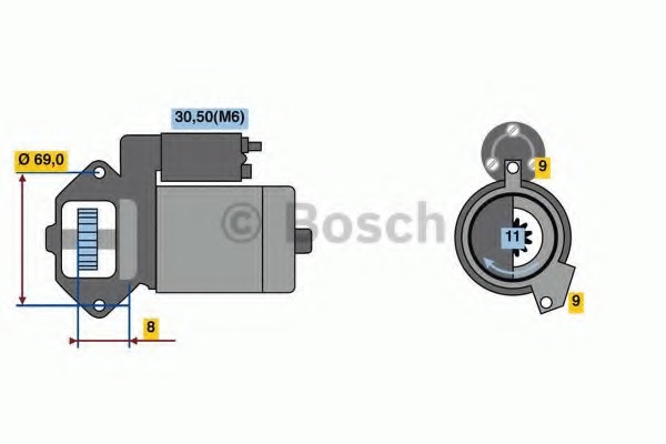 starter 0 986 022 020 BOSCH - Demaror / electromotor starter 0 986 022 020 BOSCH - Demaror / electromotor