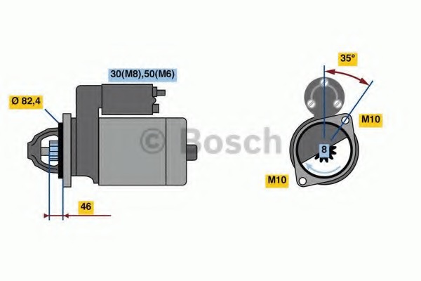 starter 0 986 022 960 BOSCH - Sistem pornire